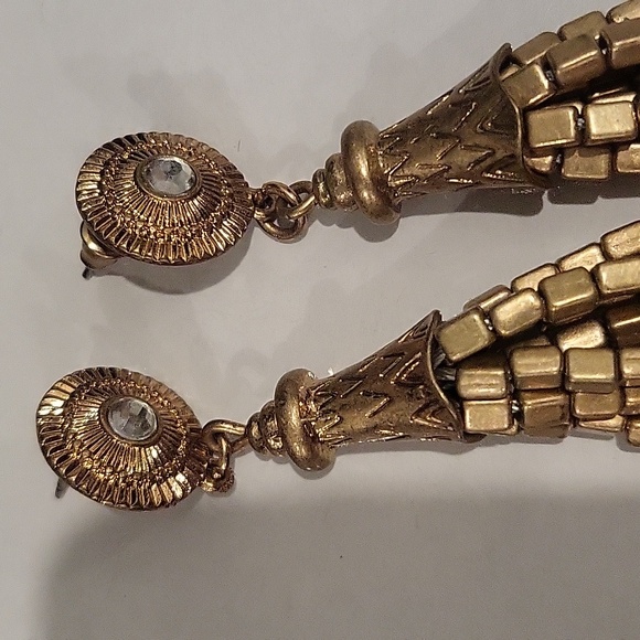 Brass‎ Bead Earrings - Picture 2 of 4